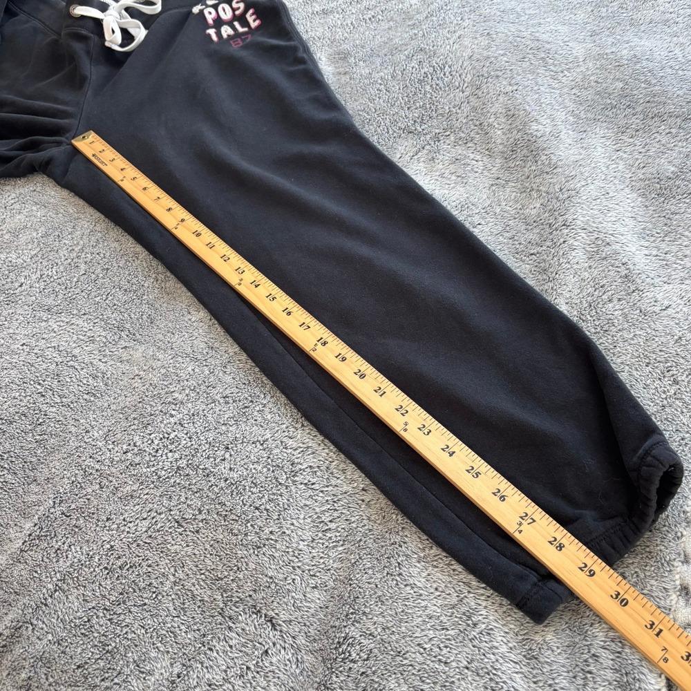 Aeropostale Womens Jogger Sweatpants Y2K 2XL Black Logo Varsity Letters 19711 - Picture 7 of 16